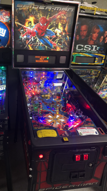 STERN SPIDER MAN RED Pinball Machine Game For Sale FULL LED COIN 